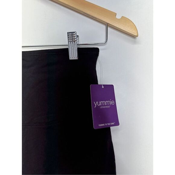 Yummie Leggings Full Length With Lacing & Contrast inserts Size Small - Picture 5 of 8